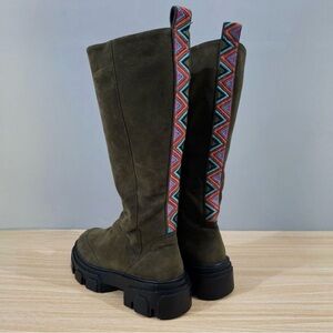 FARM Rio Knee High Suede Lug Sole Boots